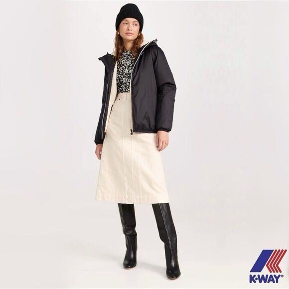 K-Way **NWT** Le Vrai 3.0 Claude Orsetto Unisex Jacket in Black Pure - Picture 6 of 12